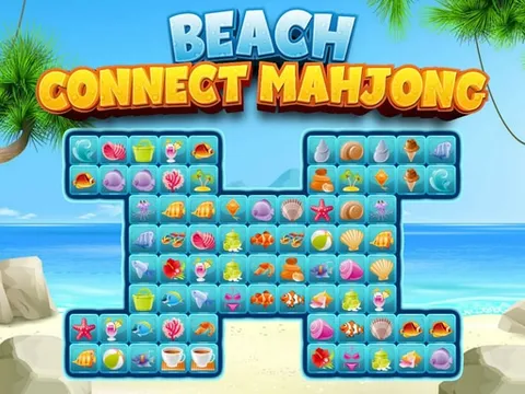 Play Beach Connect Mahjong - Free Online Puzzle