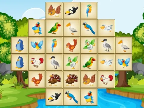 Play Birds Mahjong Deluxe - Free Online Puzzle